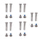 Zoofen 10 pcs Inline Skate Replacement Bearings, Skating Screws, OD 6mm Roller Blades Replacement Skate Wheel Axles