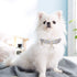 PetsHome Cat Collar, Bling Rhinestones PU Leather Adjustable Pet Collar with Luxury Pendant for Cat and Small Dog