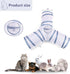 Cat Tunnel Collapsible Tube with 1 Play Ball Toys - 3 Ways Tunnels for Indoor Cats, Puppy, Rabbit (White and Gray)