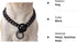 Durable Walking Dog Training Collar, Strong Stainless Steel Chain for Small Medium Dogs, Black Color (15mm, 18")
