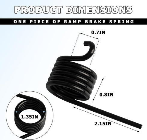 Hill Brake Spring for Yamaha G1 G2 G8 G9 G11 G14 G16 G19 G22 Golf Cart Models, Replacement Brake Pedal Spring, 2 PACK