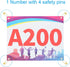 PATIKIL Tearproof Running Bib Numbers, Shadow Waterproof Race Competitor Numbers with Safety Pin for Marathon Sports