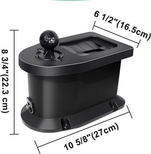 Golf Cart Ball Washer and Club Cleaner Kit with Mounting Bracket, Universal & Detachable for EZGO, Club Car, Yamaha