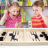 moopok Fast Sling Puck Game - Fast Action Super Foosball Table Desktop Battle Slingshot Wooden Air Hockey Board Game