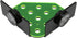 Magnetic Coral Frag Rack, Fluorescent Green Acrylic with 13 Holes, Safe Stable for Saltwater Aquarium and Fish Tanks