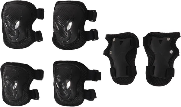 Kids Adult Sports Protective Gear Set, Knee Elbow Pad Wrist Guards for Roller Skating 6 Years Old+