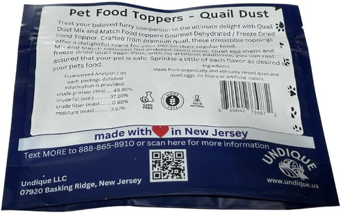 Pet Food Toppers - Quail Dust
