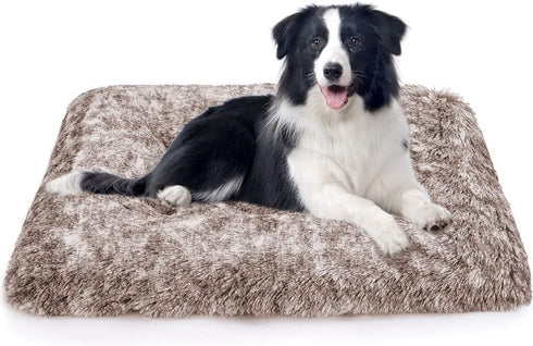 ULIGOTA Dog Bed Crate Pad, Plush Soft Bed for Small Medium Large Dogs, Washable Anti-Slip Kennel Crate Mats for