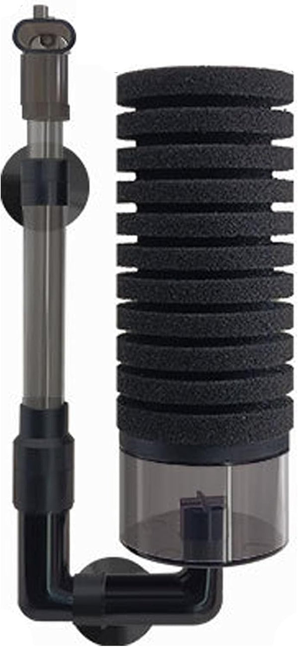 Single Headed Aquarium Fish Tank Filter, Quiet Bubble Filter with Sponge and Filtered Ceramic Balls for Fish Tank