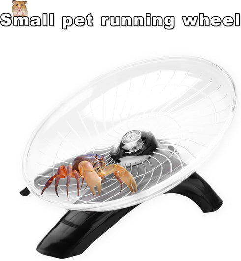 Hermit Crab Climbing & Running Wheel ToySmall Animal Exercise Wheel for Hermit Crabs Hamsters & Gerbils Cage & Tank