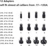 Laser BoreSighter with 12 Adapters for 17 Calibers to 12 GA, Suitable for Rifle Scope and Handgun Sight