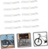 Kisangel 10pcs Bicycle Reflector - White Wheel Reflectors for Night Riding Accessories