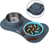 Slow Feeder Dog Bowls 3 in 1 - Stainless Steel Food and Water Bowls with Non-Spill Silicone Mat for Dogs and Cats