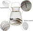 Nuiorfty 38cm Wire Fish Crab Basket Portable Foldable Round Metal Fishing Lobster Cage with Handle
