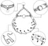 Adjustable Prong Collars for Dogs, No Pull Training Collar for Large Medium Small Dogs, Stainless Steel with Comfort