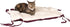 Armarkat 2-in-1 Cat Pet Bed & Fleece Cat Mat, Burgundy/Ivory, 16" L x 16" W x 6" H (C06HJH/MB)