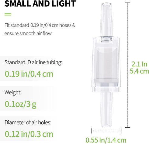 Pawfly Aquarium Check Valves Plastic One Way Non-Return Check Valve for Fish Tank by Pawfly