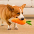 Tnyvm Pet Supplies Crinkle Dog Toy for Small, Medium, and Large Breeds, Cute Carrot with Soft Squeaker, Carrot Shape