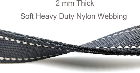 Heavy Duty Short Dog Leash with Comfortable Padded Handle - Reflective Training Leash for Medium Large Dogs Up to 80lbs