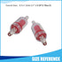 Plastic Air Pump Check Valves, Non-Return Check Valve for Fish Tank, 2.1x 0.58 Inch (Red, 5 Pcs)