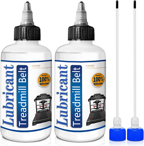 Silicone Treadmill Belt Lubricant Kit - 8.4 Oz with 2 Application Tubes for Controlled Flow, Easy to Apply