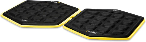 SKLZ Slidez Dual-Sided Exercise Glider Discs for Core Stability, Standard Use, Yellow