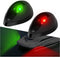 Boat Navigation Lights Side Mount, Red and Green Bow Lights for Boats