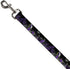 Buckle-Down Pet Leash - Maleficent & Diablo Black Roses/Purples - 4 Feet Long - 1/2" Wide