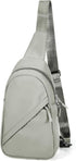 Backpack Backpack SEAFEW Small Green Sling Bag Crossbody Shoulder Bag for Men Women, Multipurpose Anti-Theft Cross Body