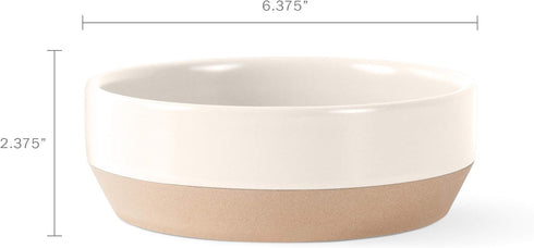 Fringe Studio Nosey Dog Spot Medium Pet Bowl (479001) Natural Stoneware