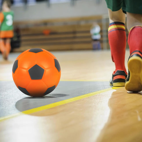 Linkidea Size 4 Foam Soccer Ball, Super Soft Indoor Sponge Ball for Kids Home Soccer Practice or Beginner Play (Orange)