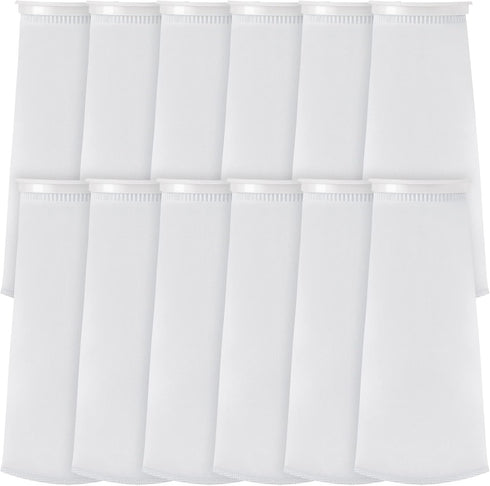 Tudomro 16 Pack 4 Inch Ring Filter Socks, 200 µm Aquarium Sump Filter Sock for Freshwater and Saltwater