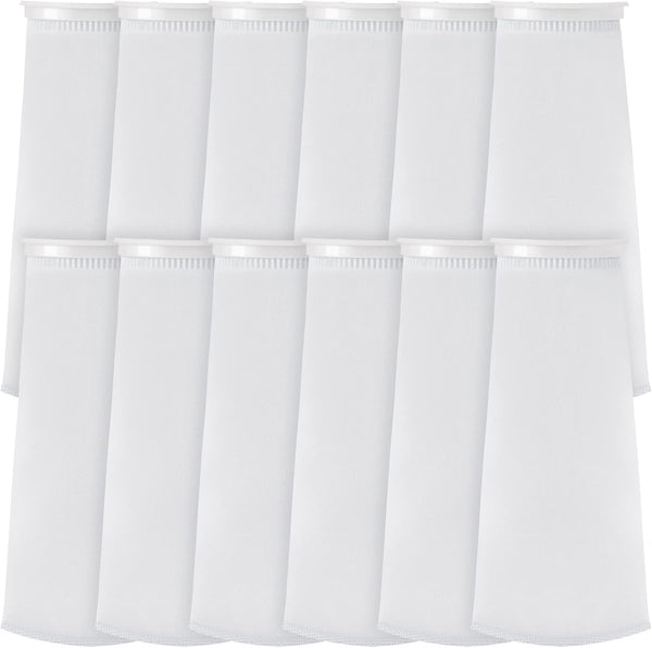 Tudomro 16 Pack 4 Inch Ring Filter Socks, 200 µm Aquarium Sump Filter Sock for Freshwater and Saltwater