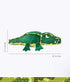 Outward Hound Xtreme Seamz Alligator Squeaky Dog Toy, Reinforced Dense Stuffing Plush