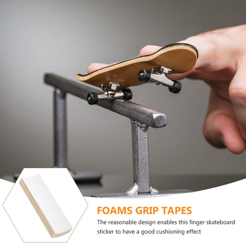 10pcs INOOMP Non-Skid Finger Skateboard Grip Tape Foams for Fingerboards Skateboard Grip Tape Sticker