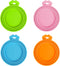 PetBonus 4 Pack Silicone Pet Can Cover Lids: Universal Size for Dog Cat Food, BPA Free Dishwasher Safe (Blue, Green,