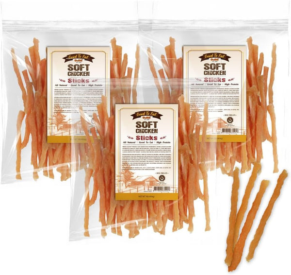 Gootoe Soft Dog Treats, Chicken Jerky - Dog Training Treats; High-Protein, Gluten-Free,