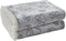 Qeils Dog Blankets for Small Dogs, Waterproof Washable Sherpa Fleece Puppy Blanket, 30"X40", Grey Paw Print