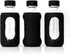 Hot Sauce Pod Set 32 oz BYOS Sauce Flight Travel Silicone-Wrapped Boston Round Bottles in EVA Case TSA-Friendly