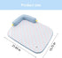Lunale 21"x15"x4") All-Season Ice Fabric Cat Bed with Cushioned Pillow/Play Ball/Washable Mat for Cats, Kittens & Small