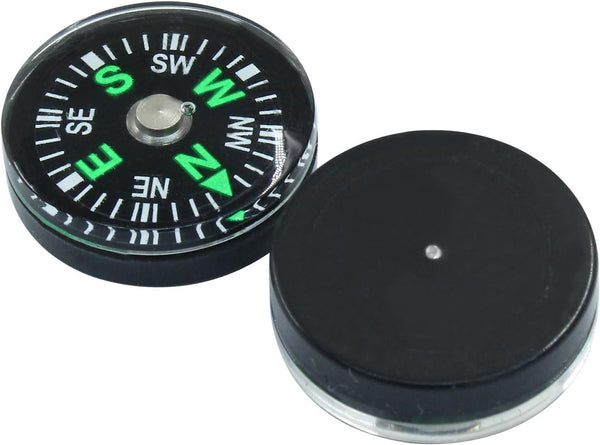 Kemcatui 15Pcs 20mm Mini Pocket Compass Bulk, Button Compass Accessories for Kids Outdoor