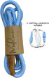 Ultra Reflective Premium Dog Slip Leash Made from Mountain Climbing Rope - Great for Training and The Strongest Pullers 6 Foot (Woof Blue w/Carabiners)