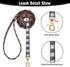 EXPAWLORER Dog Collar and Leash Set - Classic Plaid Dog Bow Tie and Bandana Collar with Bell, Adjustable Leash