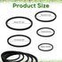 5pcs Aquarium Floating Plant Rings, 5 Sizes Foam Fish Feeding Rings Fish Tank Plant Ring Floating Plant Corral Feeding Ring for Keeping Floating Plants in Place (Black)