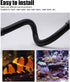 Aquarium Water Hose, Corrugated Hose for Fish Tank Water Supply, PVC Tubing for Aquarium Bellows Pump Connection