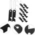 Toddmomy 10pcs Flint Scraper, Manganese Steel, Black, Portable for Man Vs. Wild