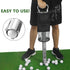 HOW TRUE Golf Ball Shag Bag with Detachable Aluminum Alloy Tube, Holds up to 70 Balls