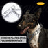 Chrome Plated Prong Dog Collar,no Pull Dog Prong Collar with Spikes,Choke Collar for Dogs Pinch Training Collar (2.5 * 17in)