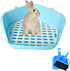kathson Rabbit Litter Box, Pet Toilet Cage with Small Animal Cleaner Broom Brush Dustpan for Bunny