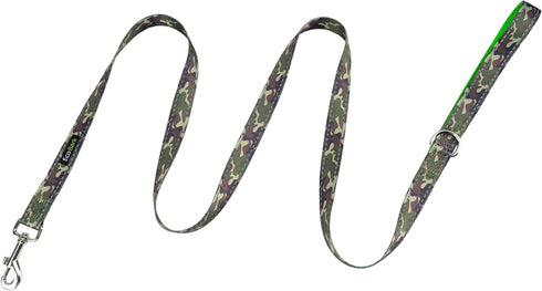 EcoBark Dog Leash - Camo Soft & Reflective Training Leashes with Padded Handle - Durable Heavy Duty for All Dogs